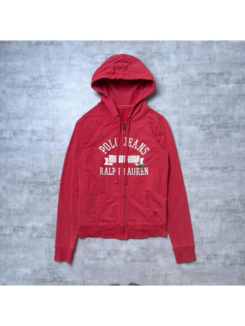 Y2K Polo Jeans Ralph Lauren Pink Zip Up Jacket